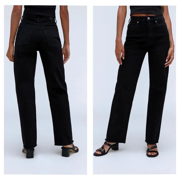 EVERLANE THE WAY HIGH JEAN IN COAL•Size 25 LONG•NWT - Picture 2 of 12